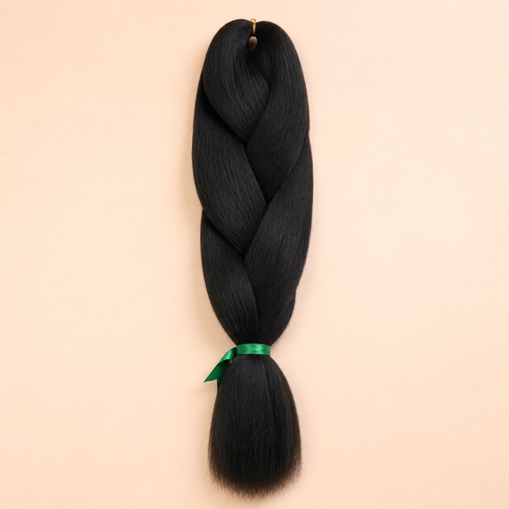 Mèche noire tressée